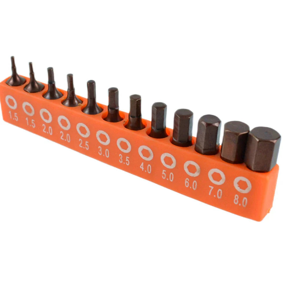 Magnetic Hex Screwdriver Bit Set 12/24pcs | 1/4" Shank 25mm