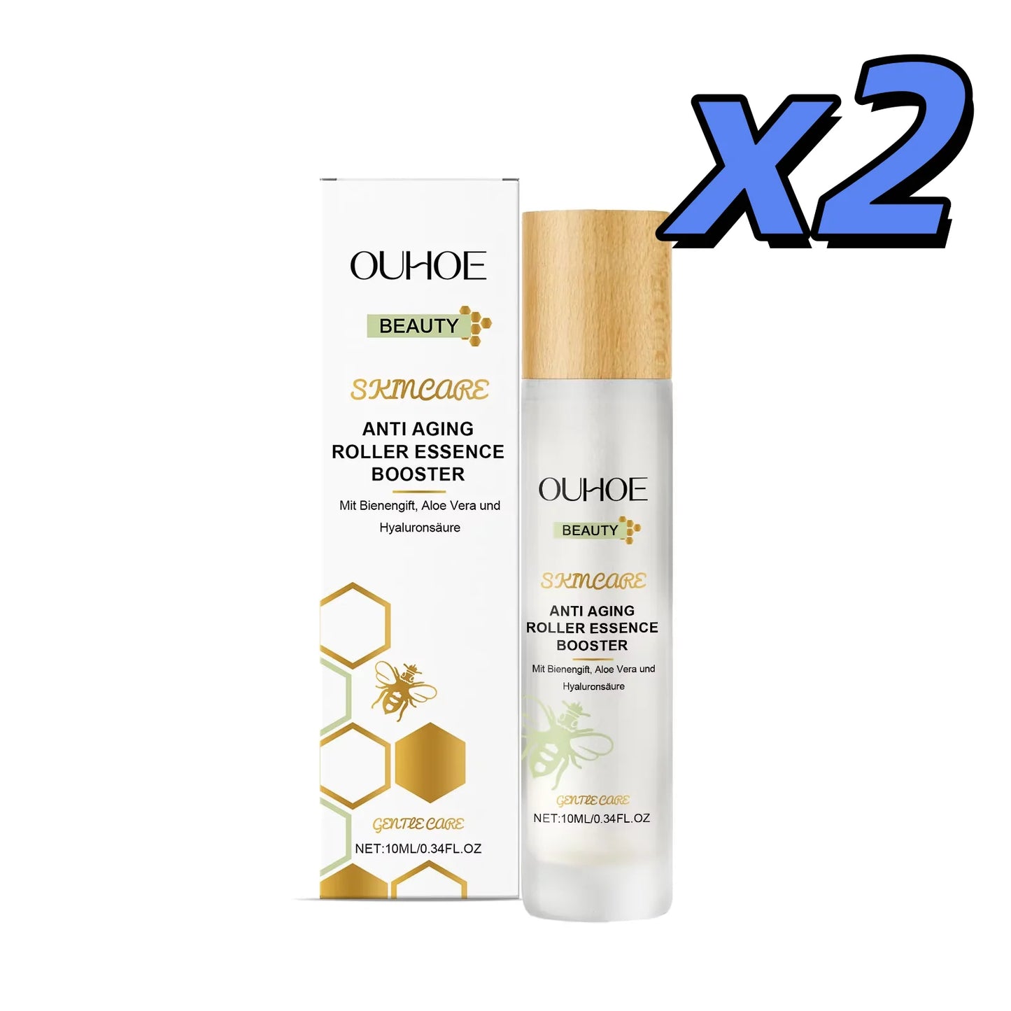 Ouhoe Roller Face Serum – Anti-Aging Night Essence & Moisturizer