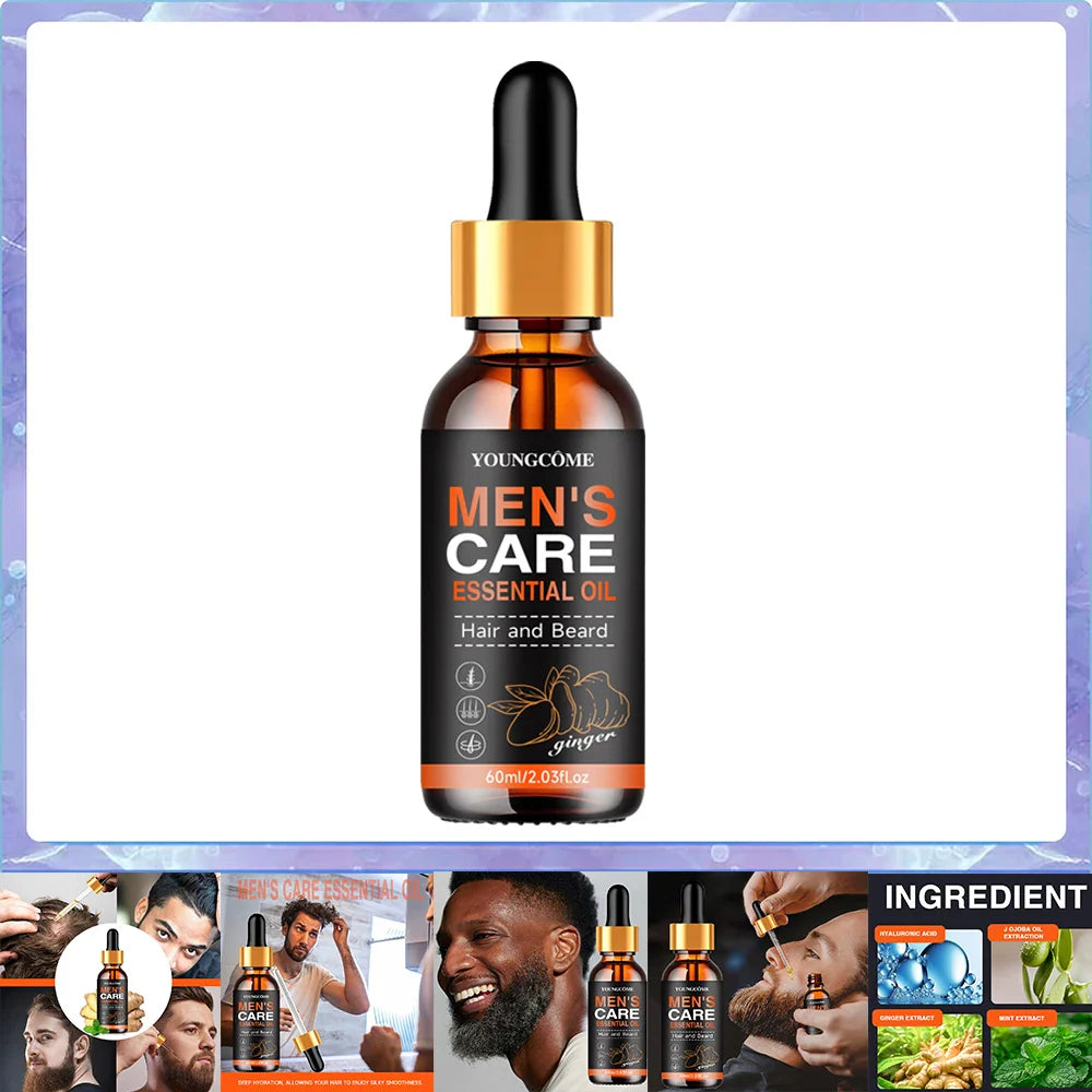 YOUNGCOME Beard Growth Oil – Moisturize, Soften & Nourish
