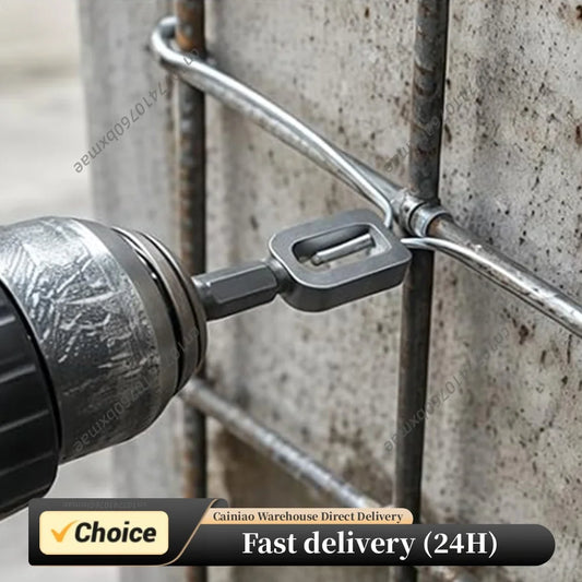 Heavy Duty 1/4 Inch Hex Shank Wire Twister Tool 9#/11# Rebar Tie Wire Winder For Fence Repair And Construction Effective New Peaceful Pleasures Health and Wellness