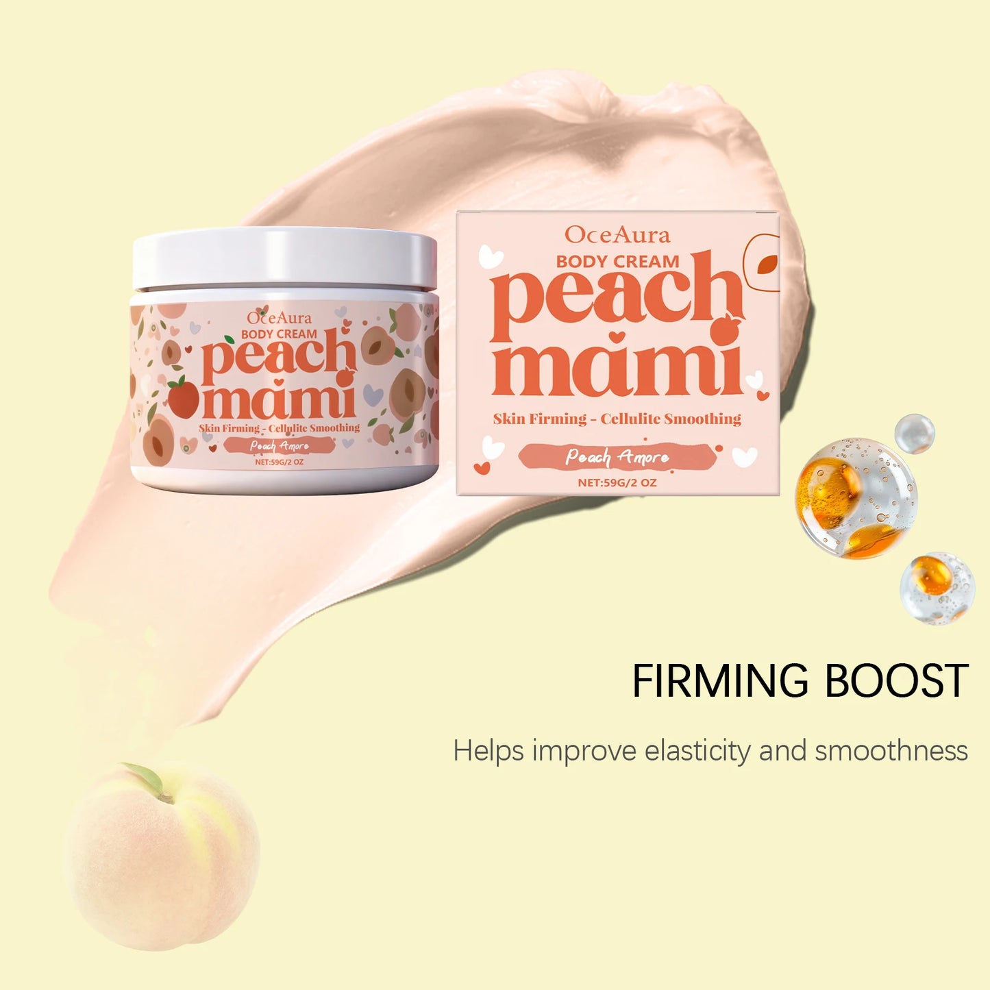 Peach Firming Body Cream – Tighten, Lift & Moisturize