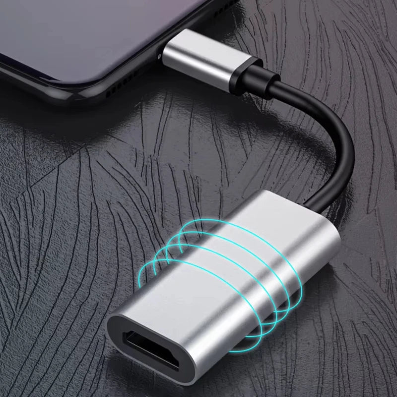USB Type C to HDMI-compatible Cable USB C to HDMI Converter 4K USB 3.1 HDTV Cable Adapter for MacBook Chromebook Samsung Xiaomi Peaceful Pleasures Health and Wellness