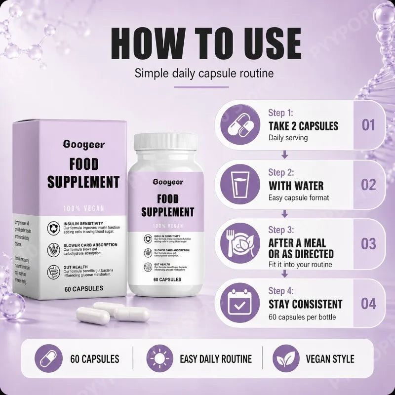 Vitamin C Daily Dietary Supplement – Clean Formula 60 Capsules