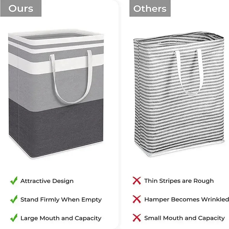 1-piece laundry basket large foldable laundry basket, independent waterproof clothing basket storage basket with easy to carry e Peaceful Pleasures Health and Wellness
