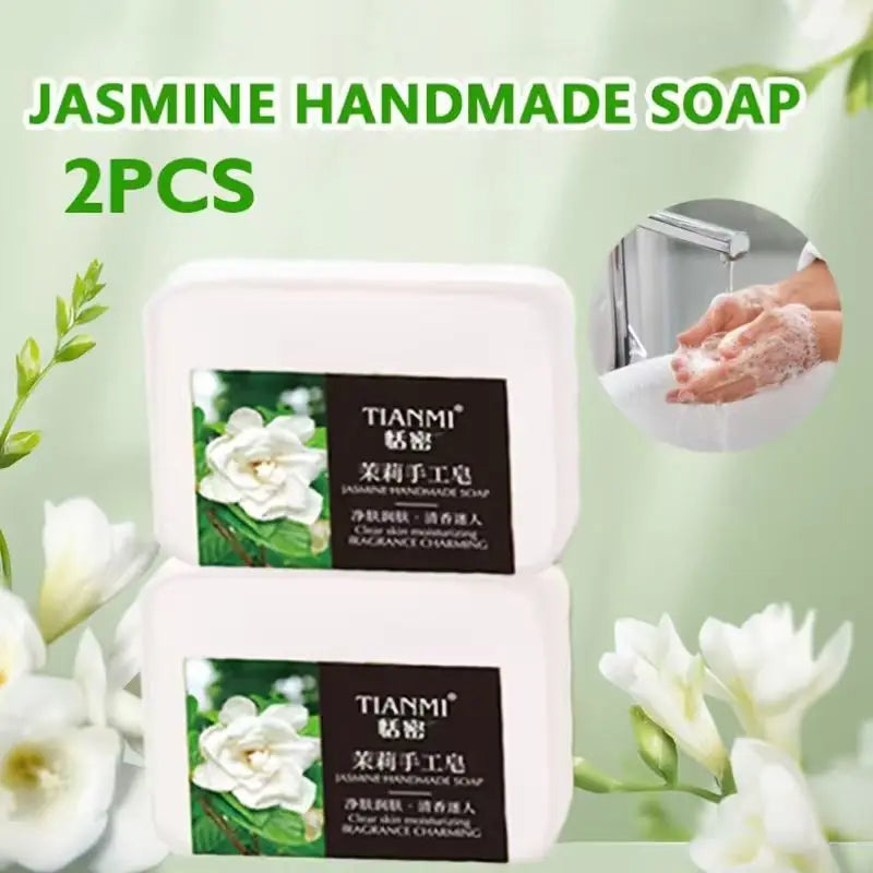 Jasmine Handmade Soap 2-Pack – Moisturizing Cleansing Bar