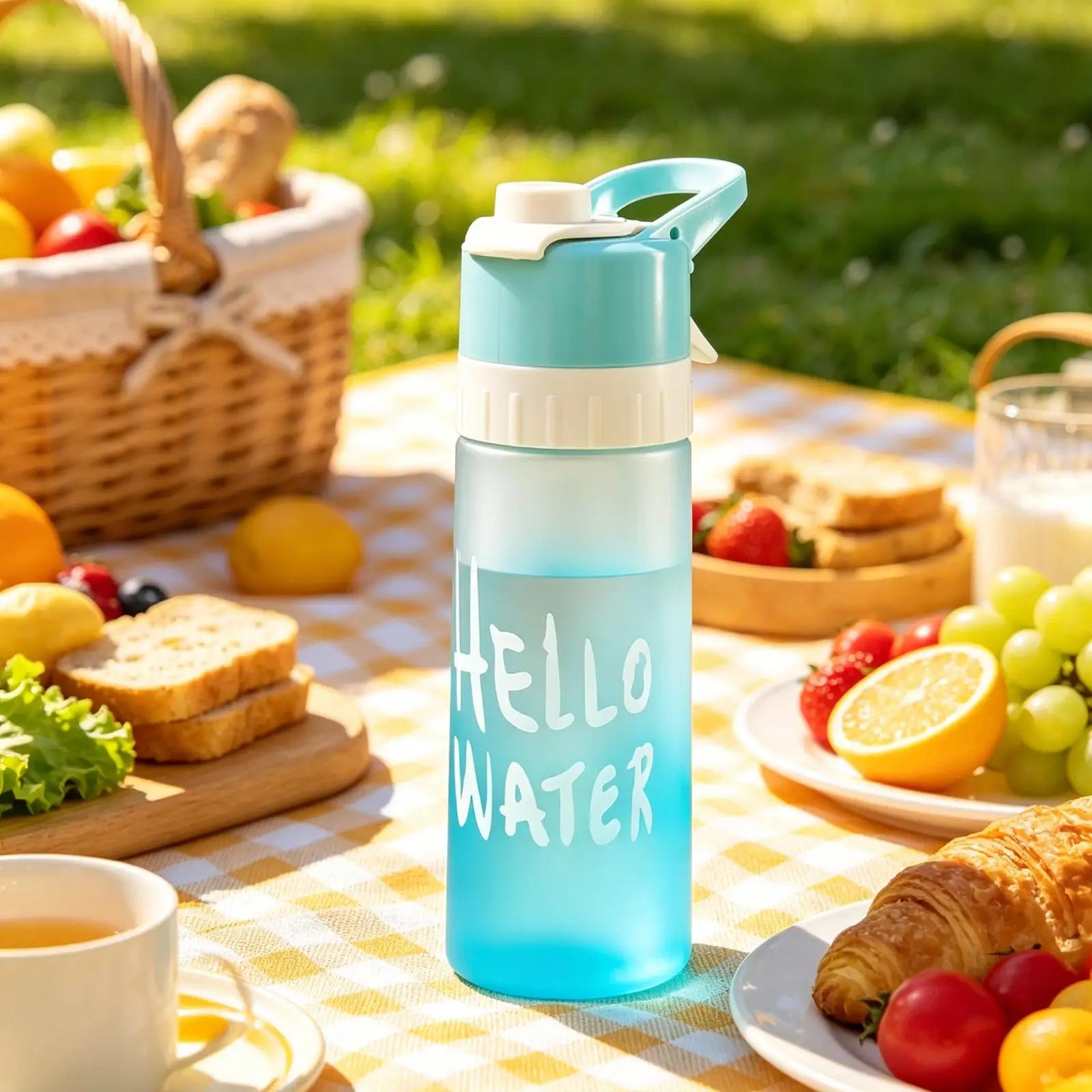 Mister Water Bottle Portable Large Reusable Flask 650ml Drinking Mist Sip Water Bottles For Adults Women Men Indoor Outdoor Peaceful Pleasures Health and Wellness