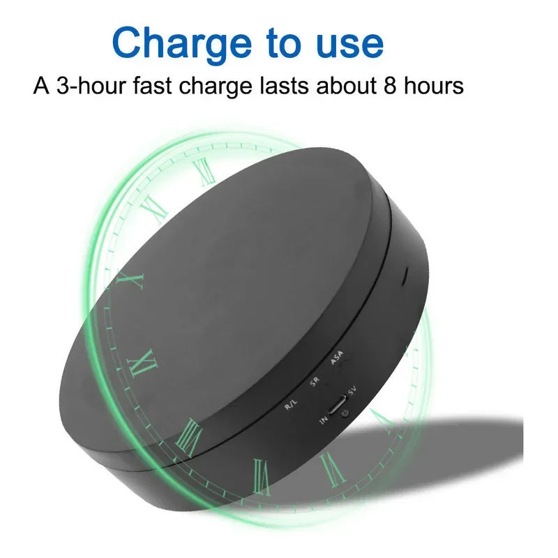 USB-Powered Rotating Turntable with 3 Speed Modes 360° Motorized Display Stand for Product Photography Jewelry&Video Shooting Peaceful Pleasures Health and Wellness