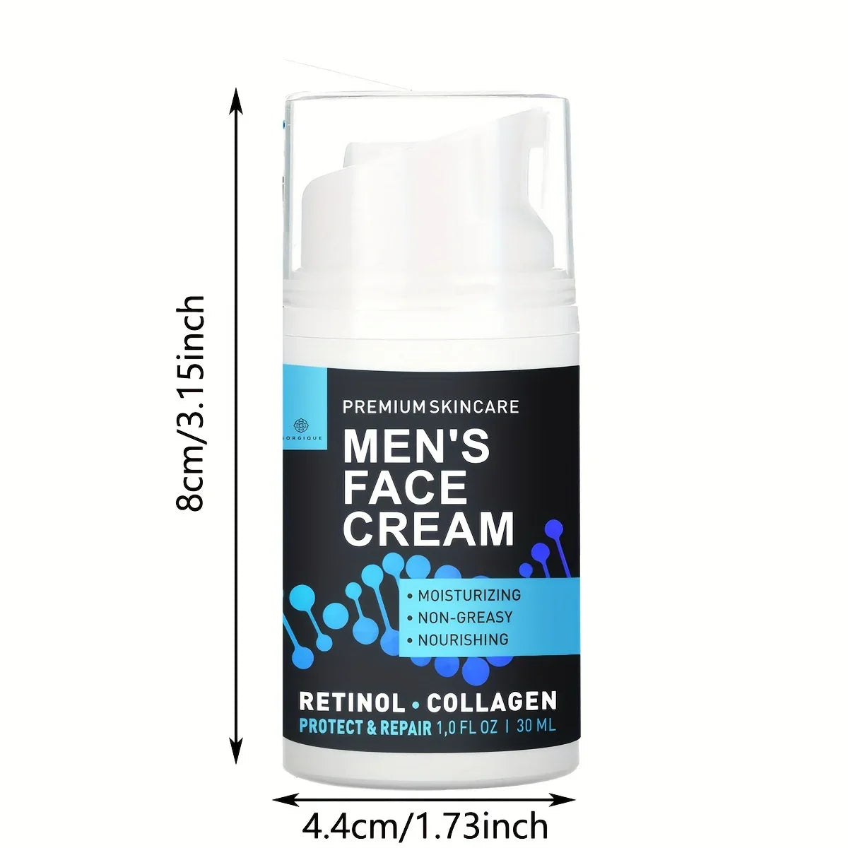 GORGIQUE Men's Collagen Face Cream – Day & Night Moisturizer