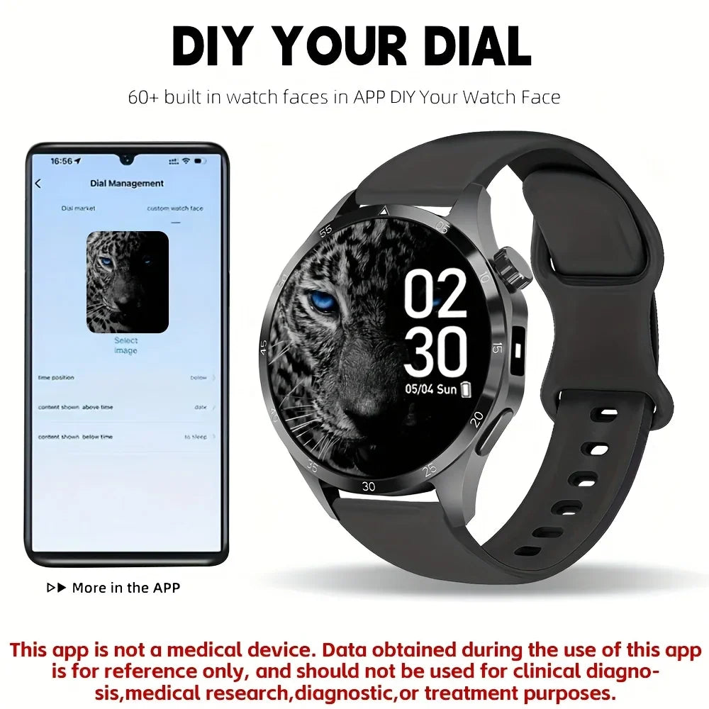 ERUN Smartwatch 1.5" Touchscreen, Fitness Tracker & Earphones