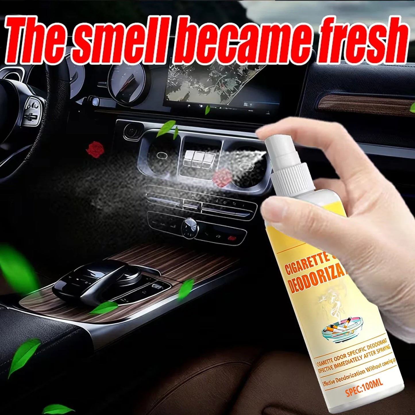 GREEDY TREE Cigarette Odor Eliminator Spray 100ml | Non-Masking