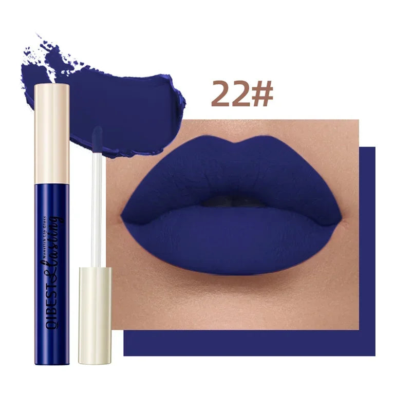 24-Color Matte Liquid Lipstick – Waterproof Velvet Lip Gloss Set
