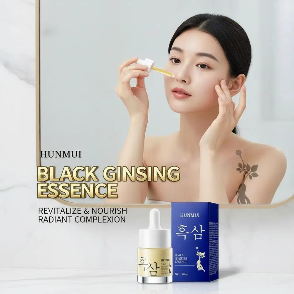 Black Ginseng Essence Natural Collagen Rejuvenation Moisturizing Facial Serum Skin Care Makeup 1pcs Peaceful Pleasures Health and Wellness