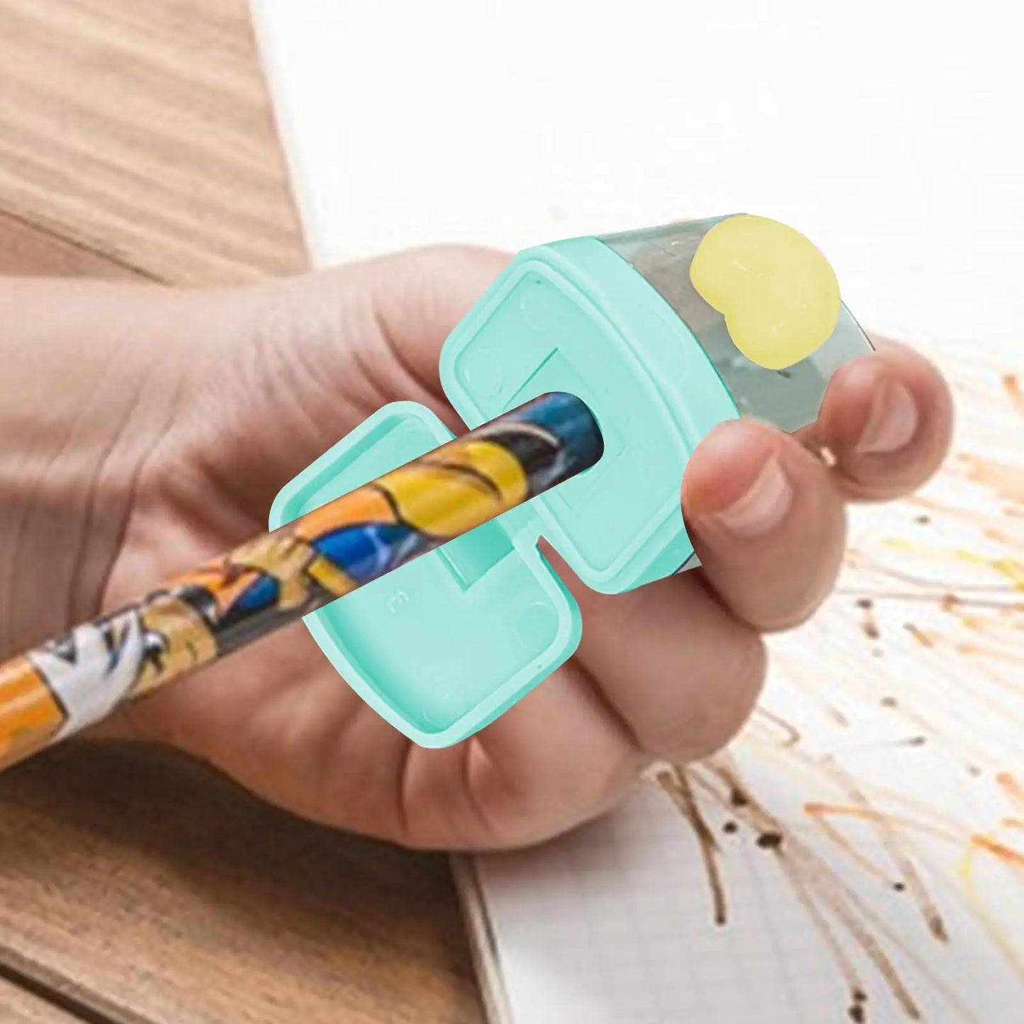 Double Hole Handheld Pencil Sharpener for Kids – Art & School