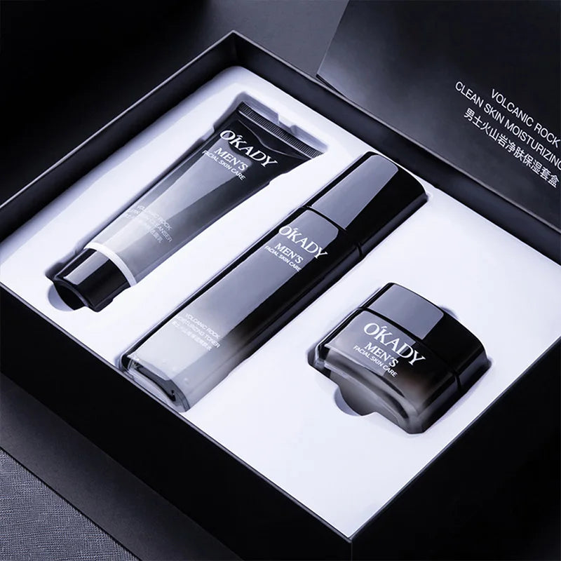 O'Kady Men's Volcanic Rock Skin Care Set | Oil Control & Hydration