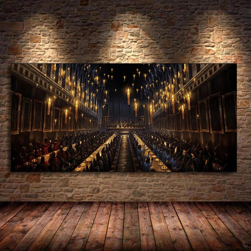 Harry Potter Hogwarts Owl Canvas Wall Art | Kids Room Decor