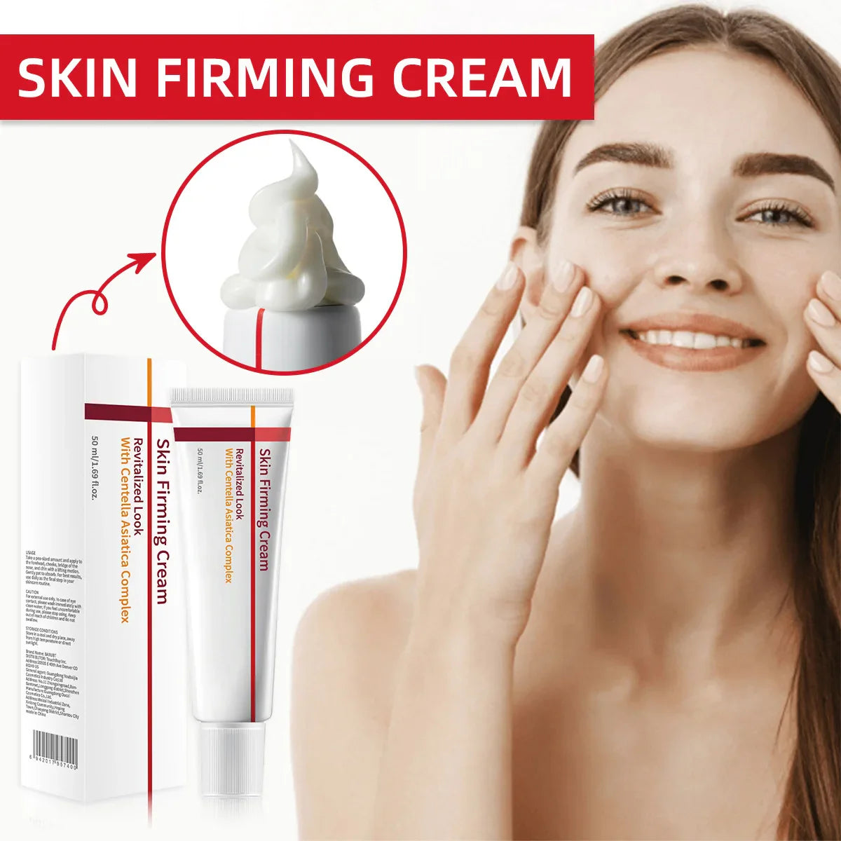 Centella Asiatica Firming Face Cream – Collagen & Hyaluronic Acid