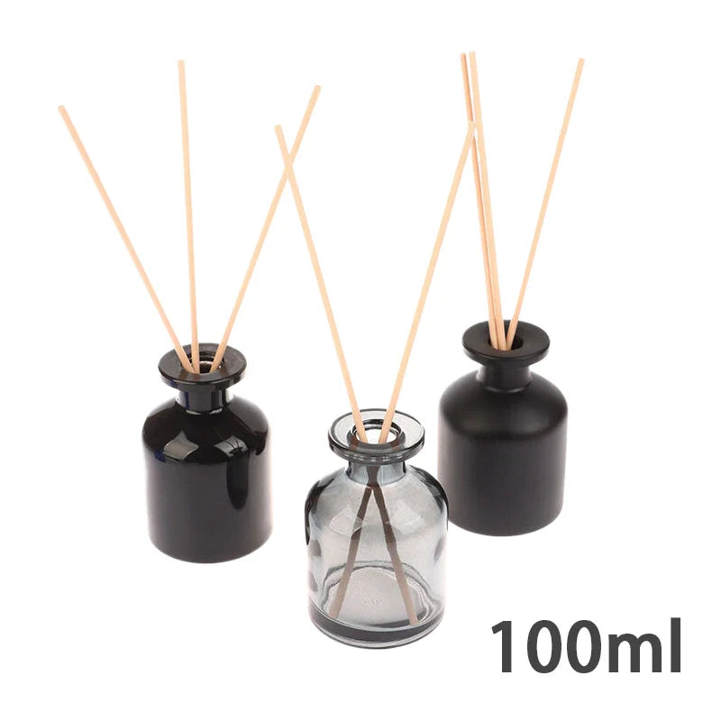 100ml Glass Reed Diffuser Bottle | Rattan Stick Aroma Set
