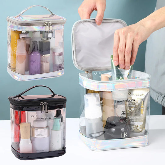 Clear Transparent Makeup Bag | Waterproof PVC Travel Cosmetic Pouch Cosmetic Travel Bag Oasis Select