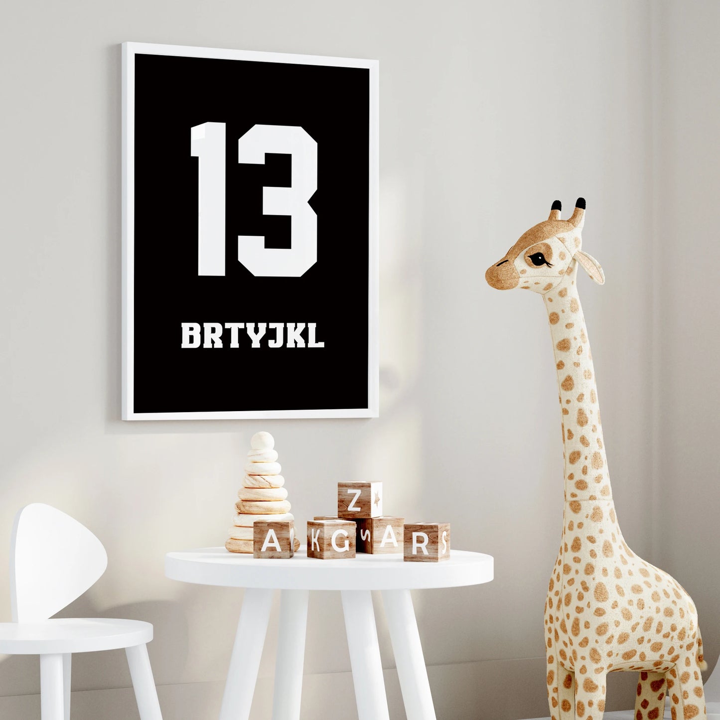 Personalized Football Canvas Wall Art | 3-Piece Sports Print