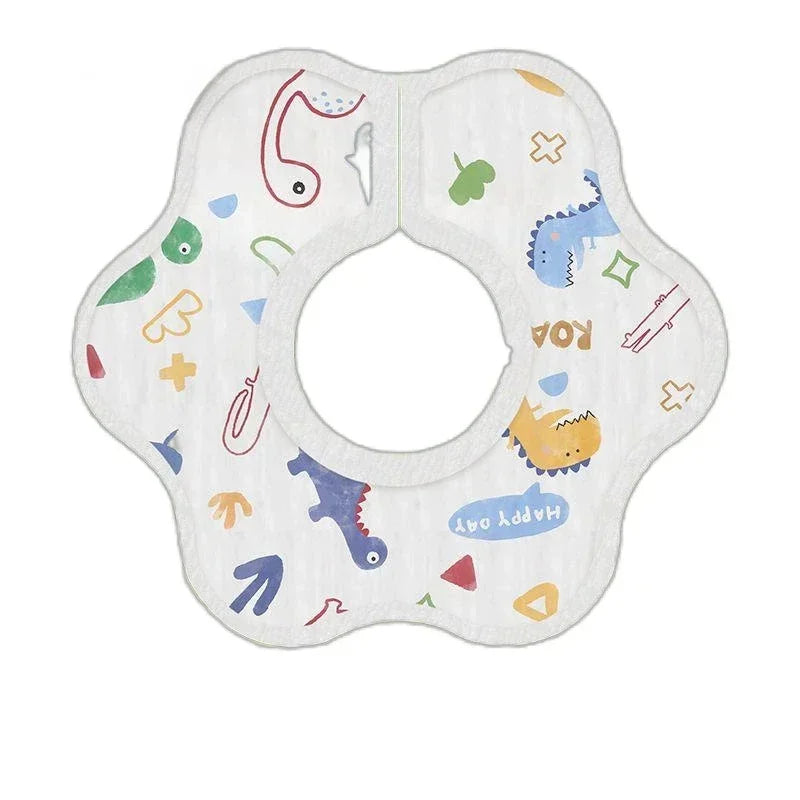 A pack of 10 disposable bibs, baby drool towel, waterproof 360 degree anti spitting gauze, newborn neck scarf Peaceful Pleasures Health and Wellness