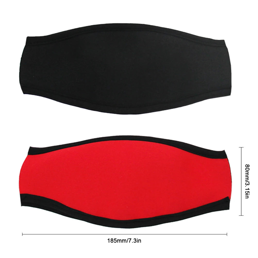 Scuba Mask Straps Comfortable Neoprene Mask Strap Cover Adjustable Goggle Strap Covers Hair Protector Wrap Swimming Water Sports Peaceful Pleasures Health and Wellness