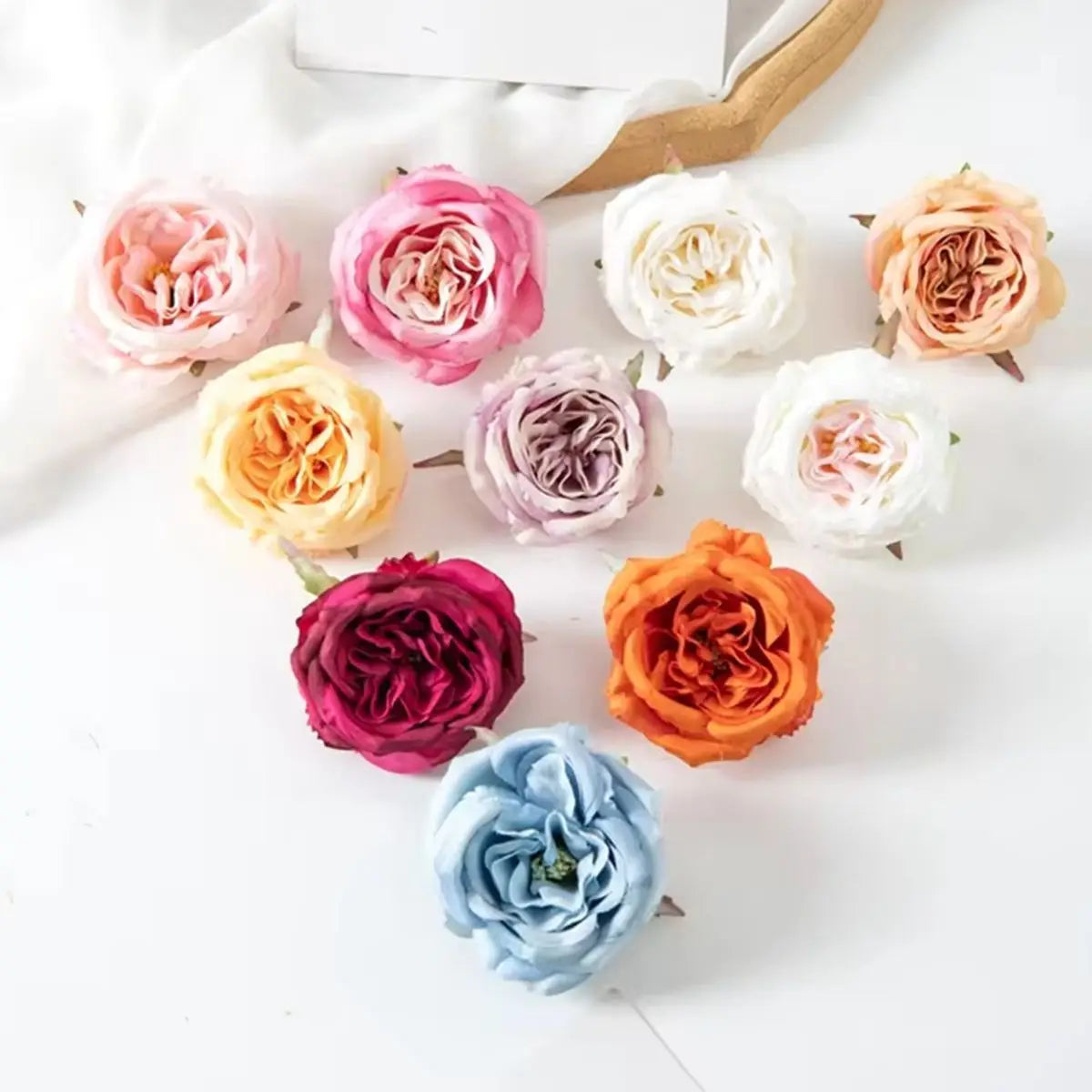 Artificial Silk Peony Flower Heads 25/50PCS | Wedding & Decor