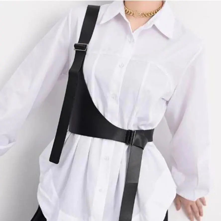 Designer Belts Women Waist Harness Skirt Belt Soft Pu Leather Dress