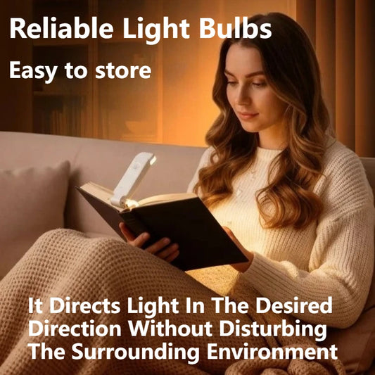LED USB Rechargeable Clip Book Light – Eye Protection Reading Clip Reading Light Peaceful Pleasures Health and Wellness