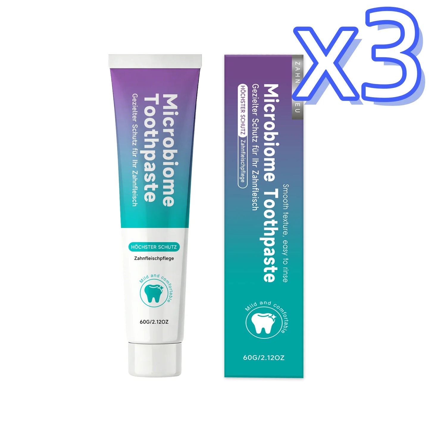 Menthol Toothpaste Instant Fresh Breath Remove Stains Clean Oral Bacteria Protect Enamel Health Teeth Brightening Toothpaste 60g Peaceful Pleasures Health and Wellness 60g Boxed x 3