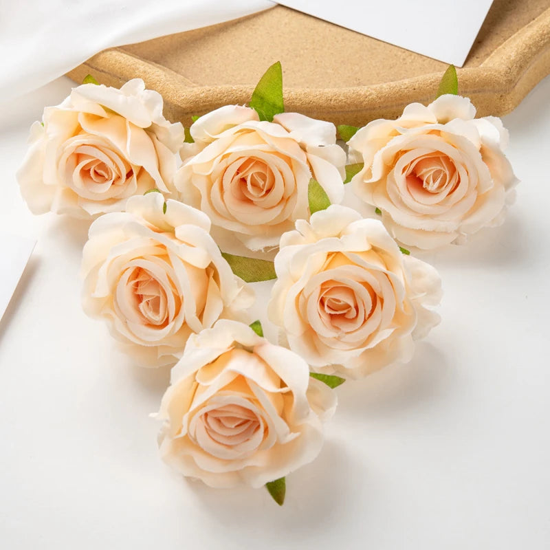 Artificial Silk Rose Heads 30/100pcs – Wedding & Party Decor