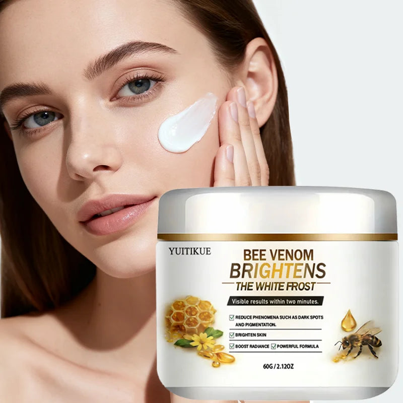 YUITIKUE Bee Venom Brightening Cream 60g Visible Skin Brightener for Dark Spots, Pigmentation & Radiant Skin Tone Peaceful Pleasures Health and Wellness