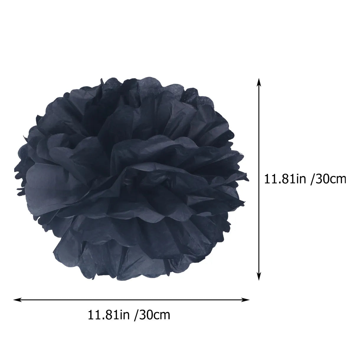 12Pcs 30Cm Exquisite Paper Flower Balls Wedding Decoration Set for Home Church Stairs Armrest Birthday Graduation Festival Peaceful Pleasures Health and Wellness
