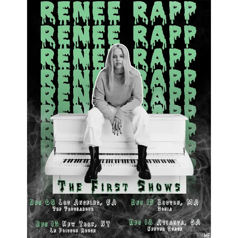 Hot Pop Singer Renee Rapp Bite Me New Music Album Aesthetic Poster HD Printed Canvas Painting Wall Art Pictures Home Decor Peaceful Pleasures Health and Wellness 7 30x40cm Unframed