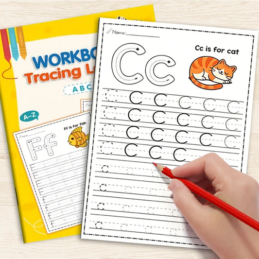 English Alphabet Coloring Tracing Workbook Uppercase Lowercase Peaceful Pleasures Health and Wellness