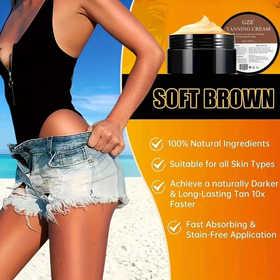 Body Self Tanning Lotion Without Sunlight High Quality Quick Men and Women's Natural Bronze Luster Moisturizing Fake Tanning Peaceful Pleasures Health and Wellness