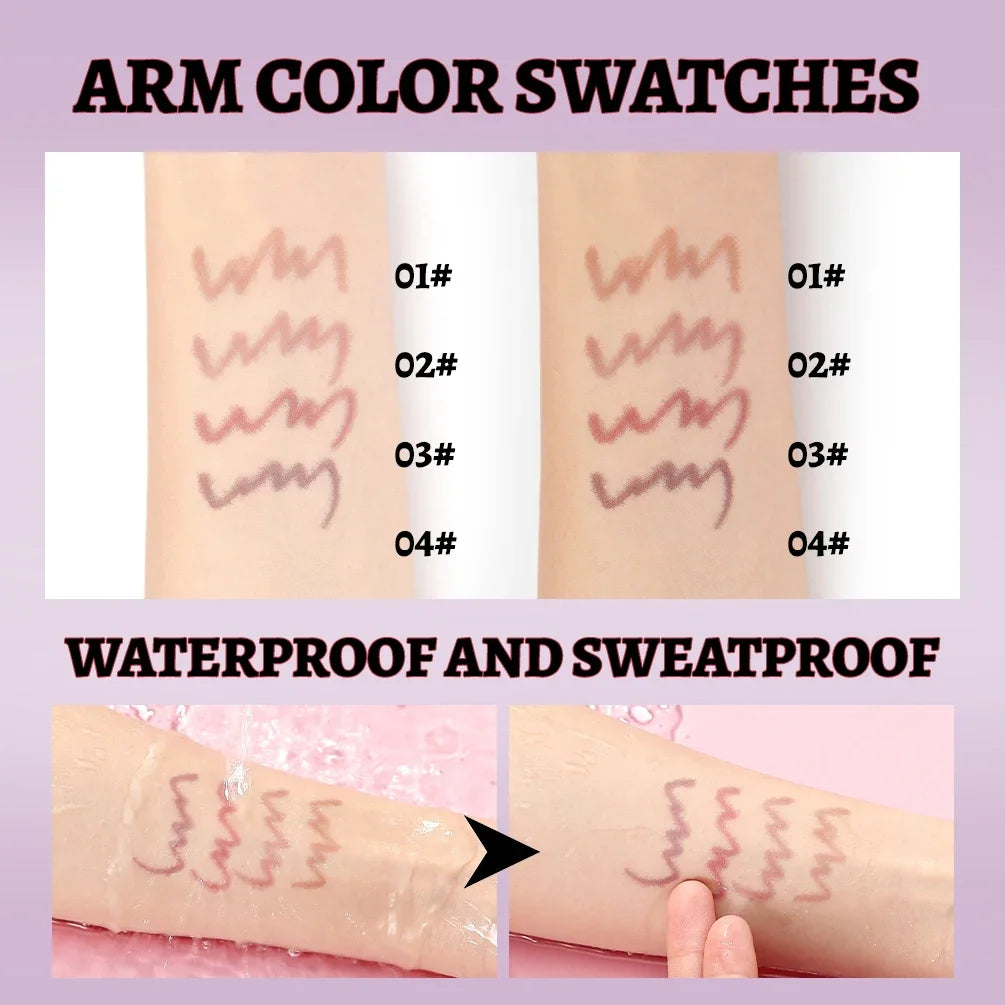 QIBEST Matte Lip Liner Waterproof Sweatproof Multi-color Correcting Liquid Lipstick Pen Brown Lipliner Cosmetics For Women Peaceful Pleasures Health and Wellness