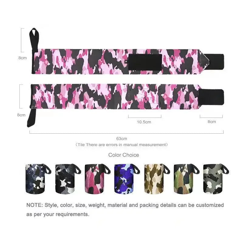 Wrist Support Gym Strap Camouflage Adjustable Wristband Elastic Wrist Wraps Bandages for Gym Weightlifting Protect Hand Wrap Peaceful Pleasures Health and Wellness