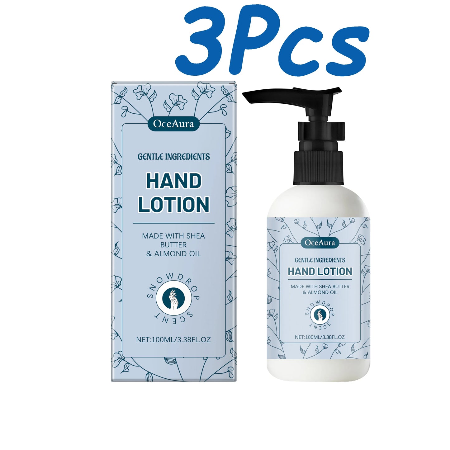 Shea Butter Hand Lotion Moisturizing Nourishing Fade Fine Lines Soft Smooth Skin Non Greasy Fast Absorbing for Dry Cracked Hands Peaceful Pleasures Health and Wellness 300ml Boxed