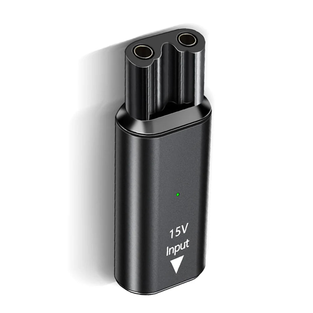 Type-C Shaver Adapter 15V for Philips OneBlade HQ8505 QP6510 Peaceful Pleasures Health and Wellness black