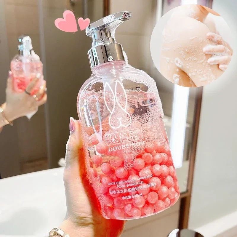 Korean Pearl Whitening Body Wash – Brightening Shower Gel 500ml