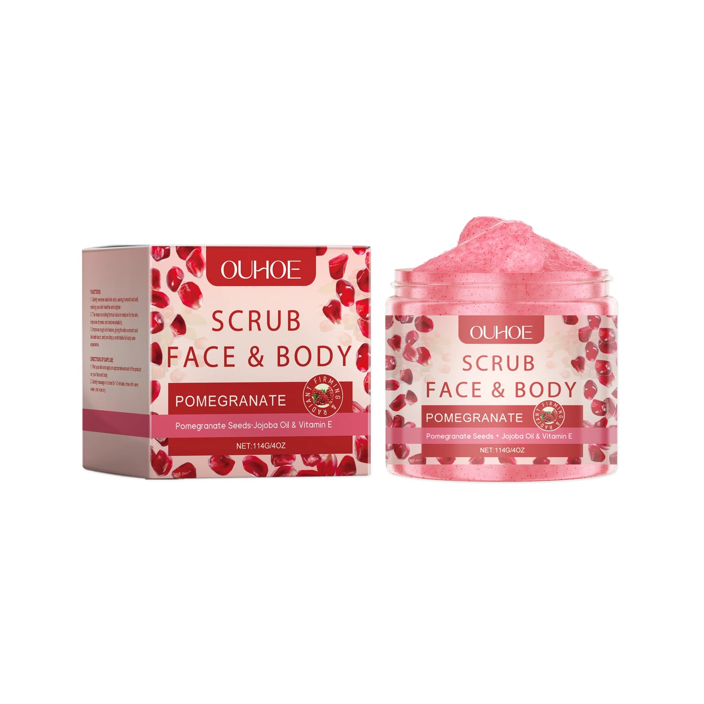 Pomegranate Exfoliating Body Scrub | Moisturizing – 114g