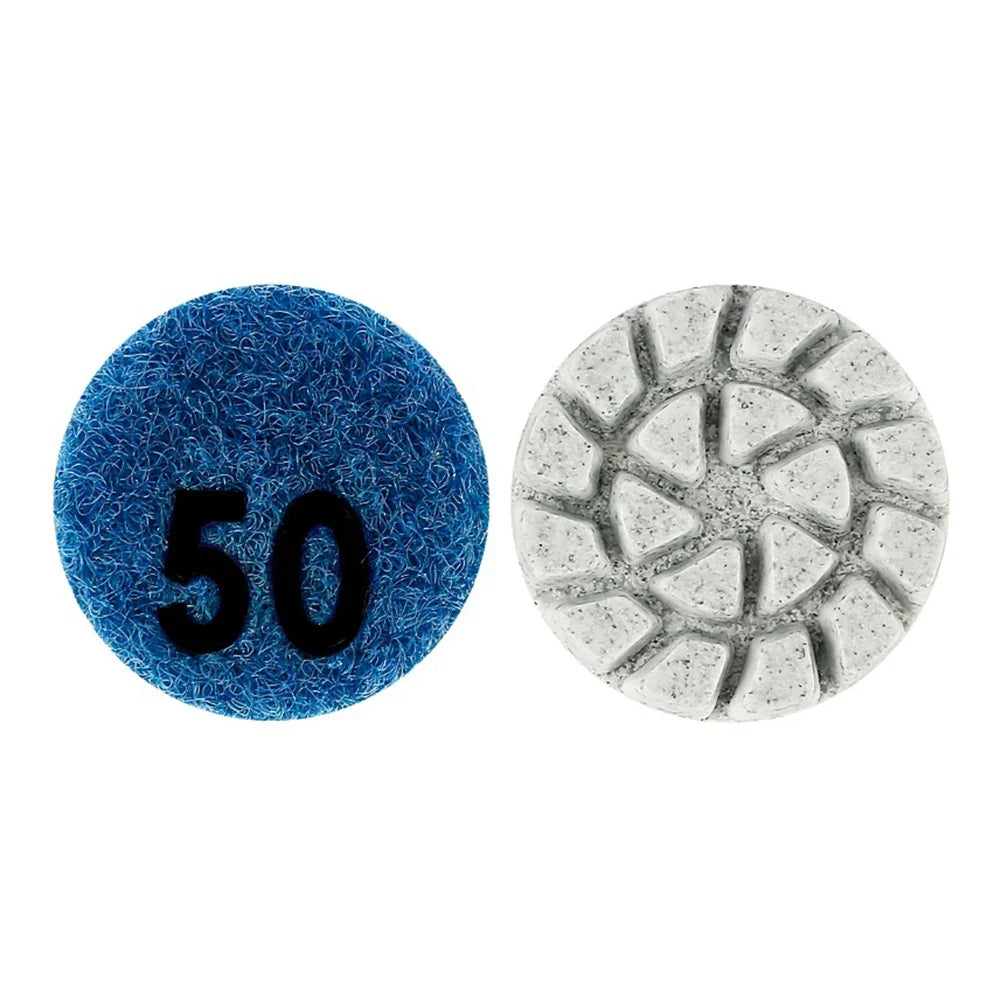 1" 25mm Wet Dry Polishing Pad – Marble Granite Concrete 7 Grits