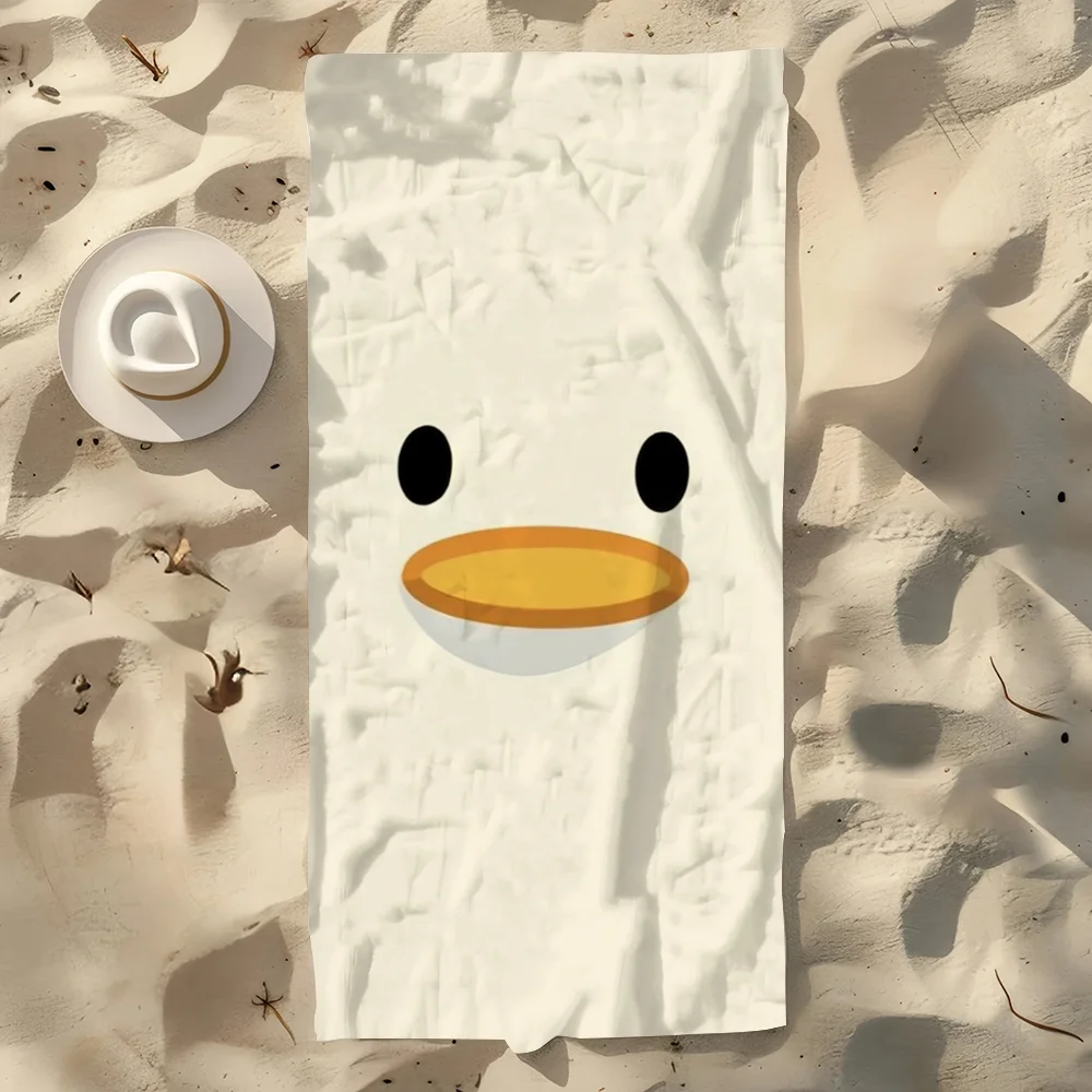 Duck Cartoon Quick-Dry Beach Towel | Soft Pool & Sport Towel Quick-Dry Beach Towel Peaceful Pleasures Health and Wellness