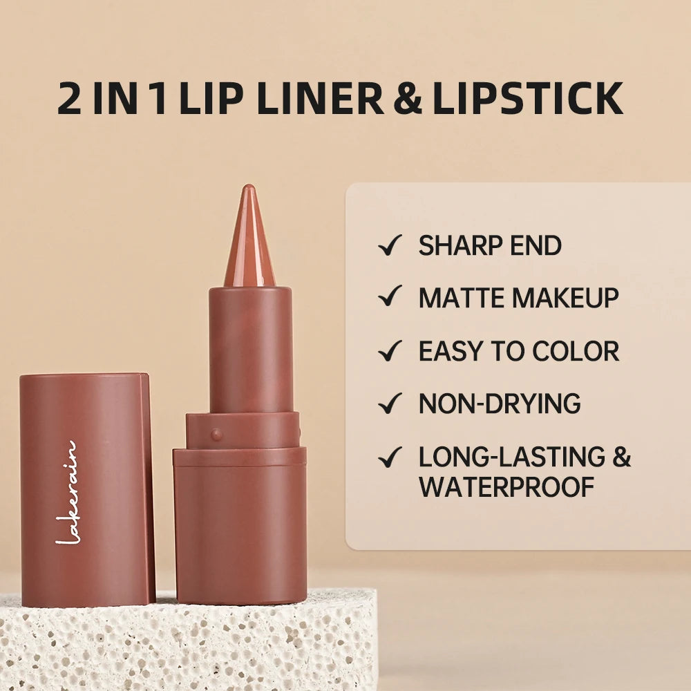 Waterproof Matte Lip Liner Velvet Crayon – Long-Lasting Tint Lip Liner Crayon Peaceful Pleasures Health and Wellness