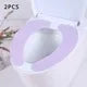 Soft Washable Toilet Seat Cover Pads – 2 Pairs | Thickened