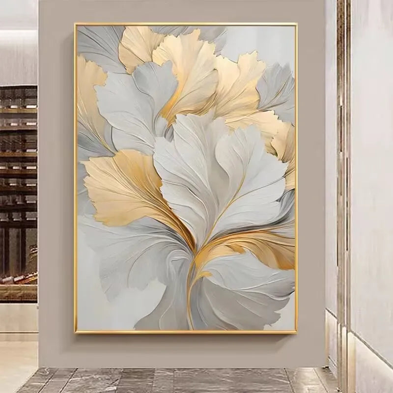 Nordic Abstract Oil Painting Handmade Canvas Decorative Mural Frameless Acrylic Hanging Image For LivingRoom Bedroom Aisle Porch Peaceful Pleasures Health and Wellness