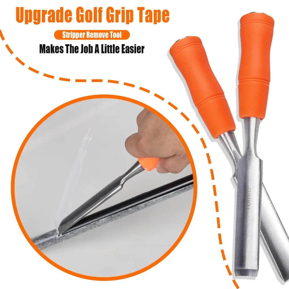 Golf Grip Tape Removal Tool | Steel Shaft Regripping Scraper