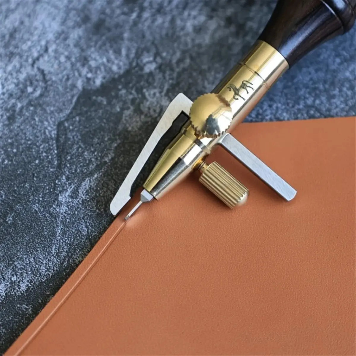 *ABDH 6 in 1 Leather Groover Tool, with Adjustable Stitching Groover, Leather Carving Cutting Tools, Leather Working Tools Peaceful Pleasures Health and Wellness