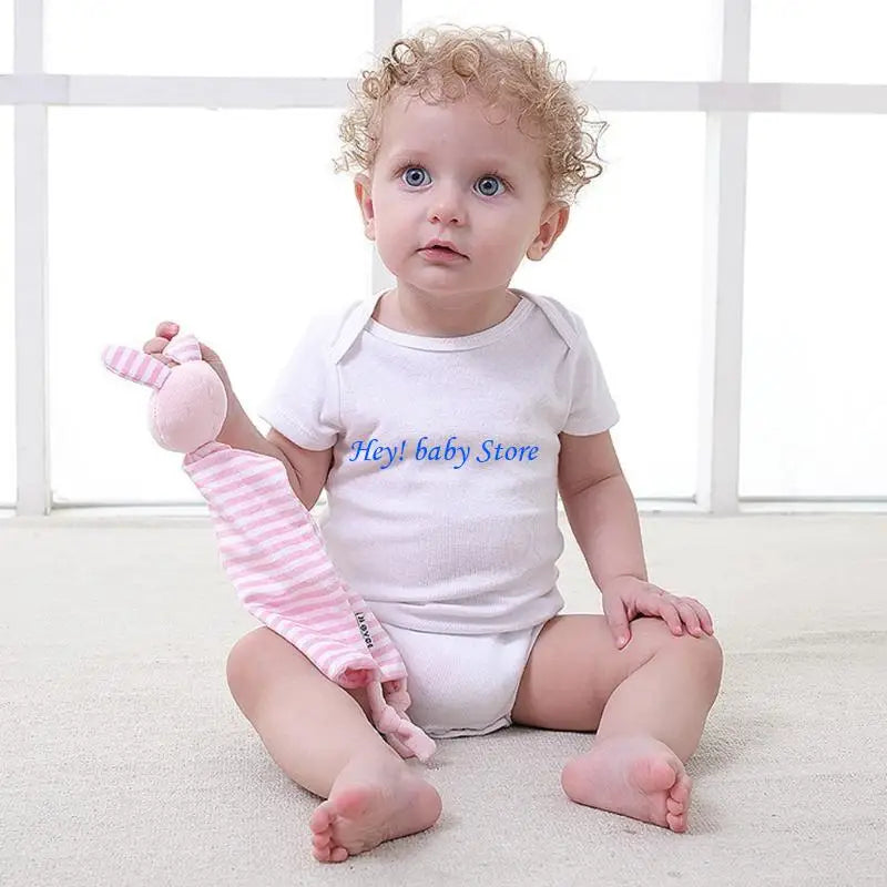 Soft Plush Animal Baby Comfort Blanket & Appease Cuddle Toy