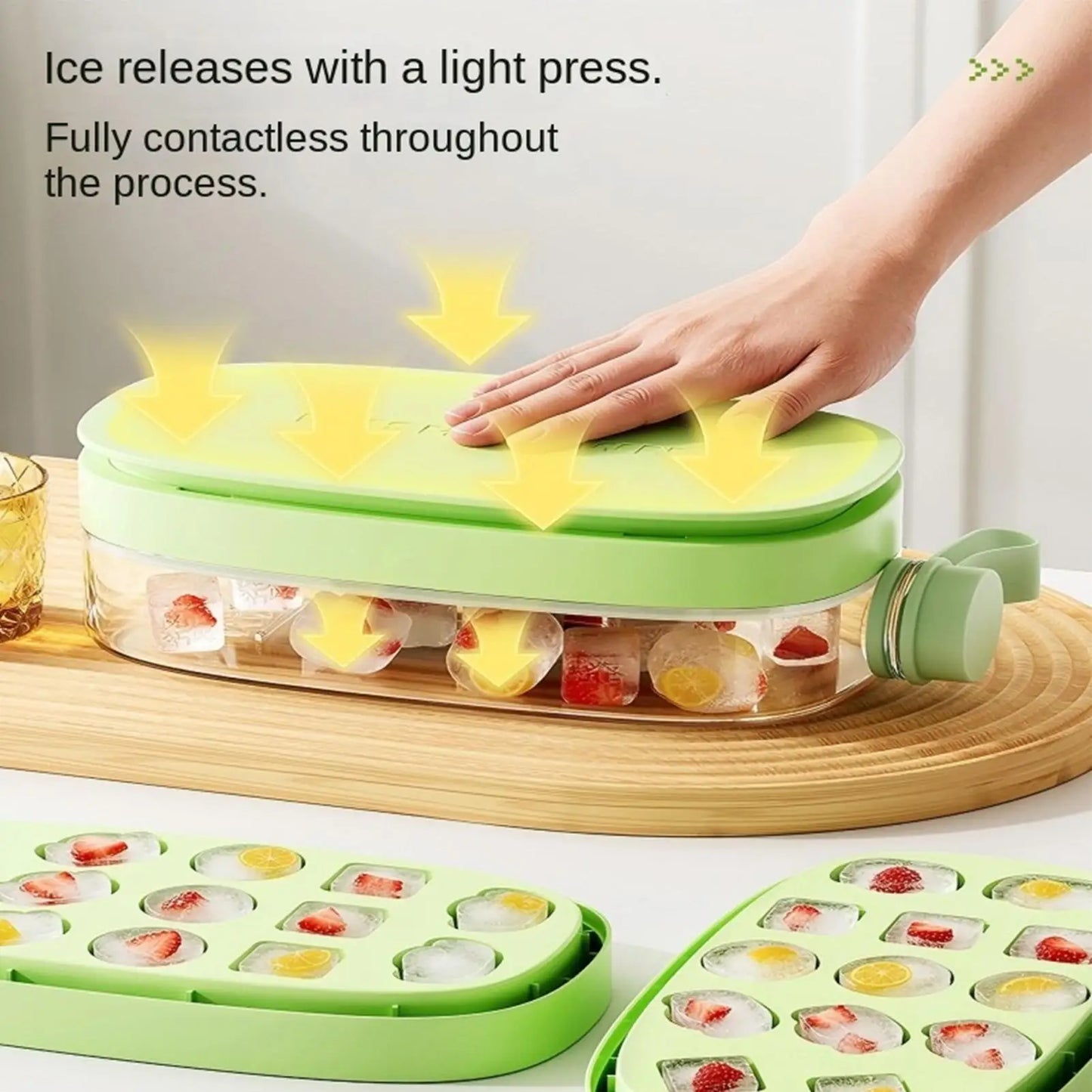 2-in-1 Portable Ice Maker Bottle | Press & Dispense Ice Cubes Ice Maker Bottle Peaceful Pleasures Health and Wellness